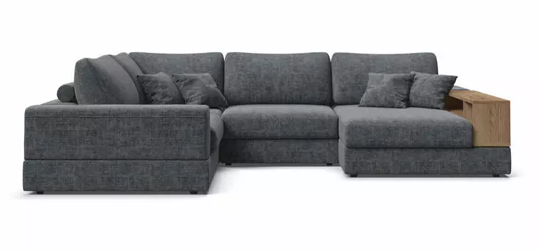 П-образный диван-кровать BOSS MODOOL шенилл IQ серый