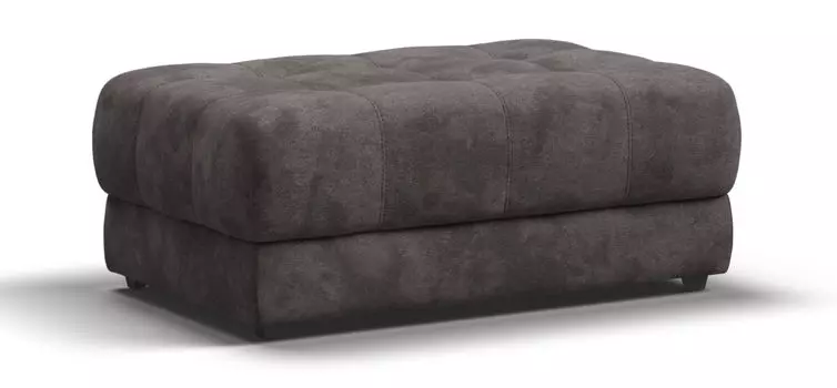 Пуф BOSS XL велюр Alkantara серый