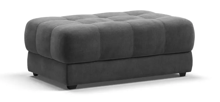 Пуф BOSS XL велюр Monolit серый