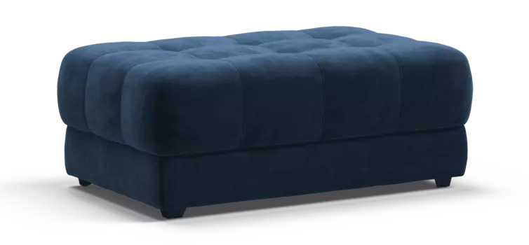 Пуф BOSS XL велюр Monolit синий