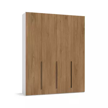 Шкаф BOSS MILLING 180 - 4Д Белый снег, Дуб американский