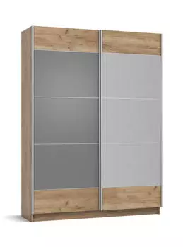 Шкаф-купе BOSS-160 Крафт табачный, Серый графит