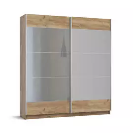 Шкаф-купе BOSS-200 Крафт табачный, Серый графит