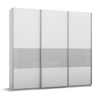 Шкаф-купе BOSS WHITE - 240 Белый снег, Стекло белое