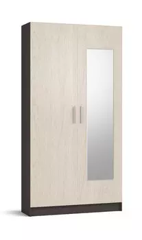Шкаф НИК-100 new зеркало Венге, Дуб