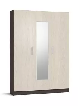 Шкаф НИК-140 new зеркало Венге, Дуб