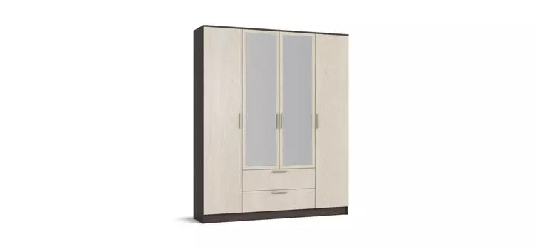 Шкаф РИМ 180(42) 4Д NEW Венге, Дуб