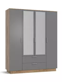 Шкаф РИМ-180 Крафт табачный, Серый графит