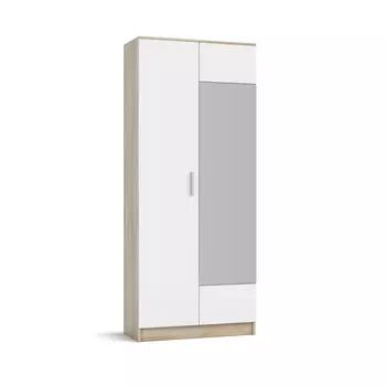 Шкаф Рим-90 NEW Сонома, Белый снег