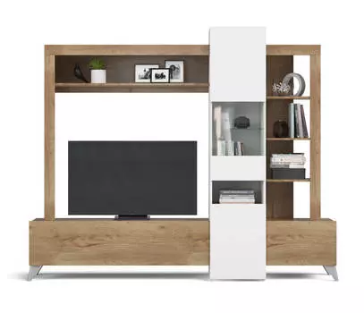 Стенка BERGEN крафт табачный, белый