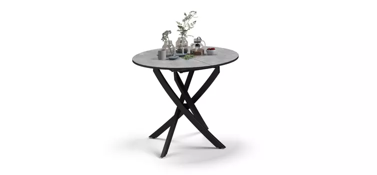 Стол Boss One NEW Бетон, черный