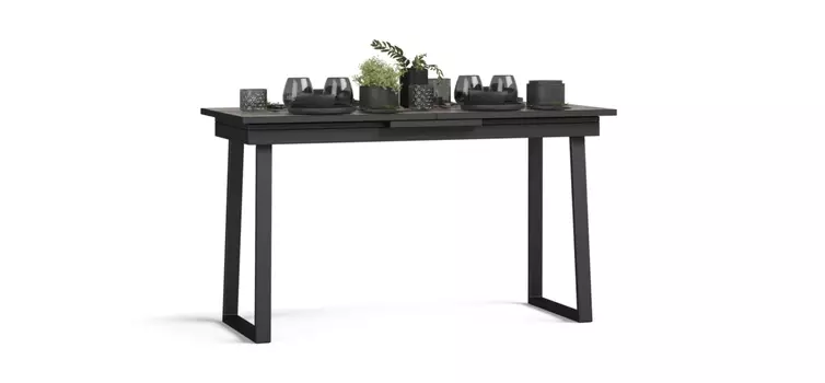 Стол ЛОФТ Slide NEW Вяз каменный, Чёрный