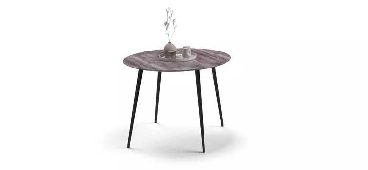 Стол обеденный Бриг 100 Wood Grafit, Черный