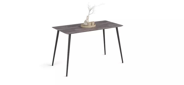 Стол обеденный Ланс 120 Wood Grafit, Черный