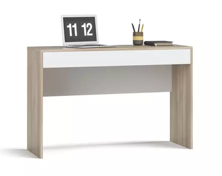 Стол письменный LUX WORK 110 Сонома, Белый снег