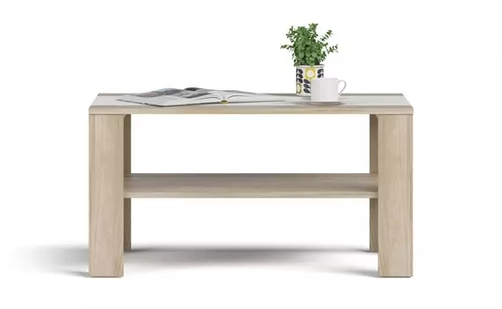 Стол журнальный СИМПЛ Сонома, Белый снег