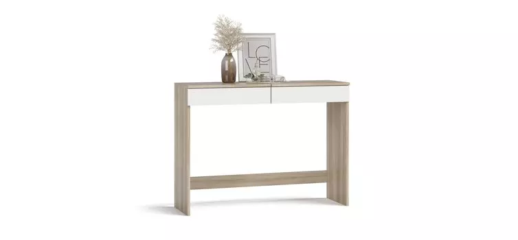 Столик туалетный СИМПЛ Сонома, Белый снег