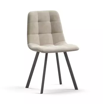 Стул НОРД велюр Velutto Пепел, Черный