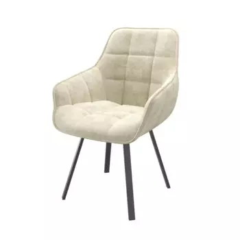 Стул Romeo Велюр Бежевый, черный