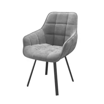 Стул Romeo Велюр Серый, черный