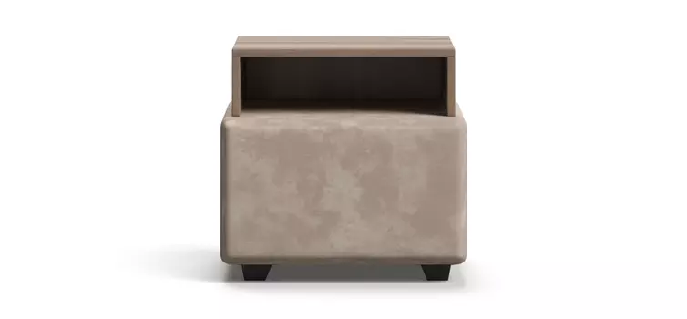 Тумба BOSS Alkantara пепел, Орех Парона