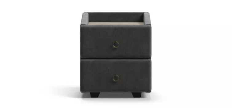 Тумба BOSS CLASSIC Monolit серый, Дуб Денвер Трюфель