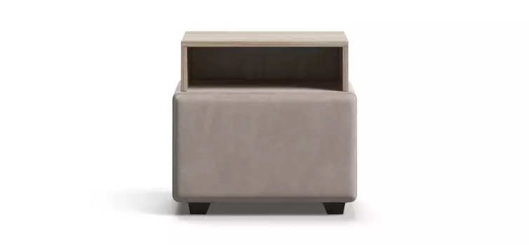 Тумба BOSS велюр Monolit Латте, Сонома