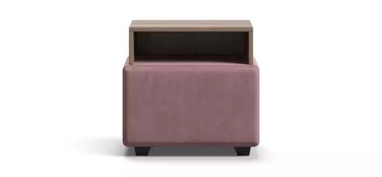 Тумба BOSS велюр MONOLIT Rose, Орех Селект