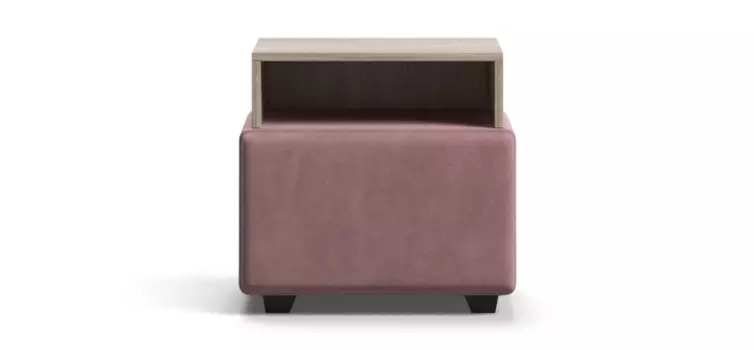 Тумба BOSS велюр Monolit Роуз, Сонома