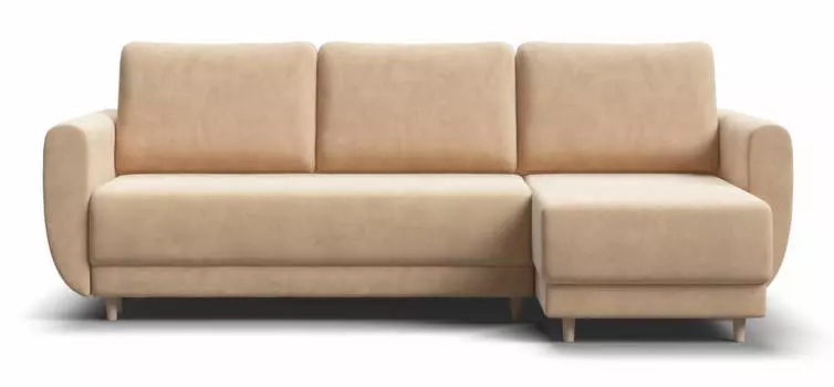 Угловой диван Астон велюр Monolit санд