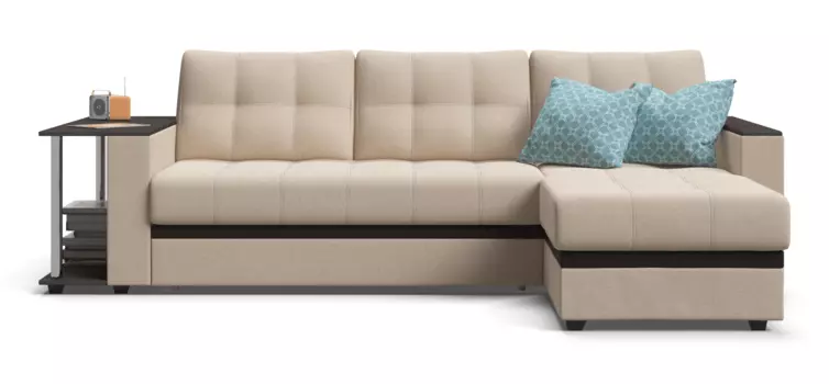 Угловой диван Атланта НПБ шенилл Soro санд