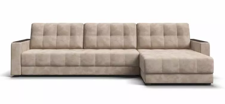 Угловой диван БОНД MAX велюр Alkantara пепел