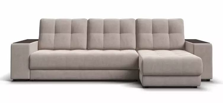 Угловой диван БОНД XL велюр MONOLIT латте