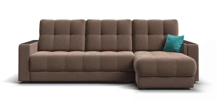 Угловой диван BOSS 3.0 Classic XL велюр Monolit мокко