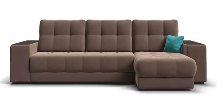 Угловой диван BOSS 3.0 XL велюр Monolit мокко