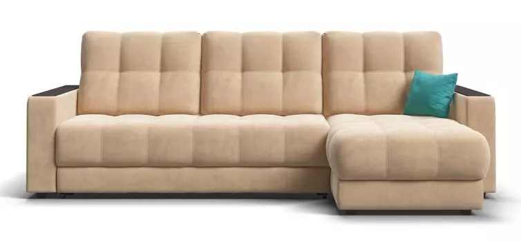 Угловой диван BOSS Classic XL велюр Monolit санд