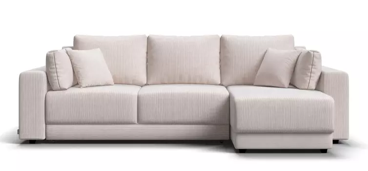 Угловой диван Босс Прайм ХЛ Вельвет CORD бежевый