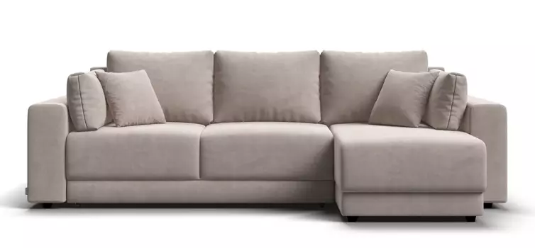 Угловой диван Босс Прайм ХЛ Велюр Monolit латте