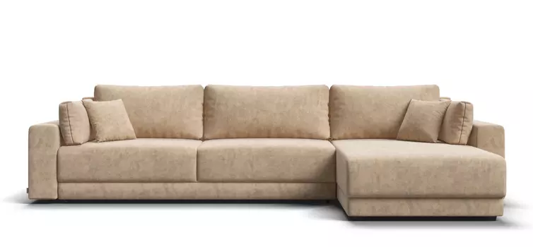 Угловой диван Босс Прайм Макс Велюр Роял шампань