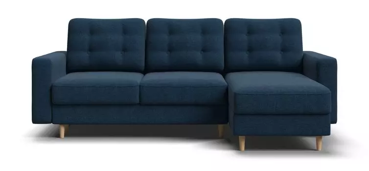 Угловой диван BOSS SKANDY SE рогожка Malmo синий