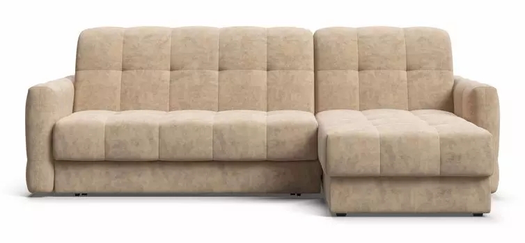 Угловой диван BOSS Sleep 140 Велюр Royal шампань