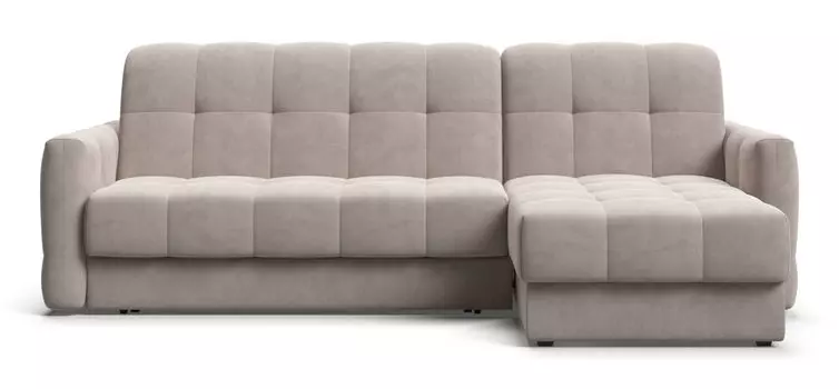 Угловой диван BOSS Sleep 140 велюр Monolit латте