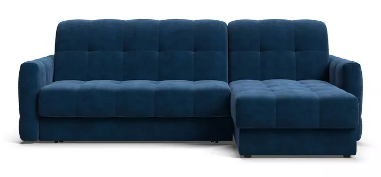Угловой диван BOSS Sleep 140 велюр Monolit синий