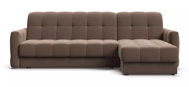 Угловой диван BOSS Sleep 160 велюр Monolit мокко