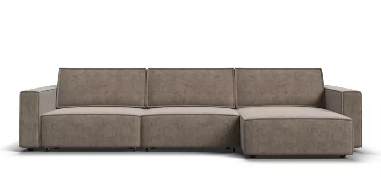 Угловой диван BOSS SOFT MODOOL MAX Велюр Royal тауп NEW