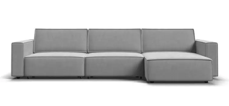 Угловой диван BOSS SOFT MODOOL MAX велюр Monolit сталь