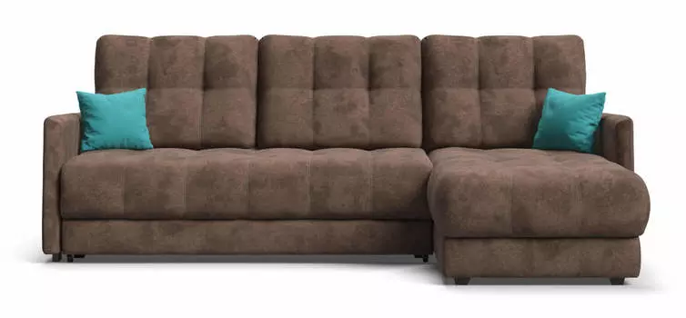 Угловой диван BOSS XL LOFT SE велюр Alkantara шоколад