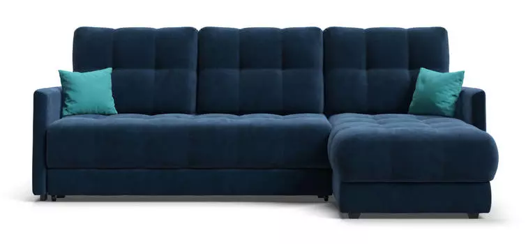 Угловой диван BOSS XL LOFT SE велюр Monolit синий