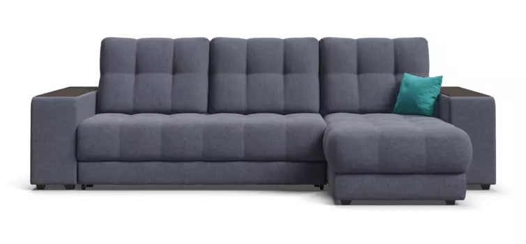 Угловой диван BOSS XL шенилл Soro графит