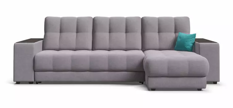 Угловой диван BOSS 3.0 XL шенилл Soro грей